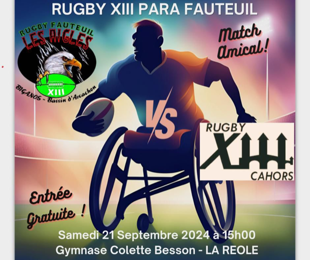 Match Rugby XIII Para Fauteuil