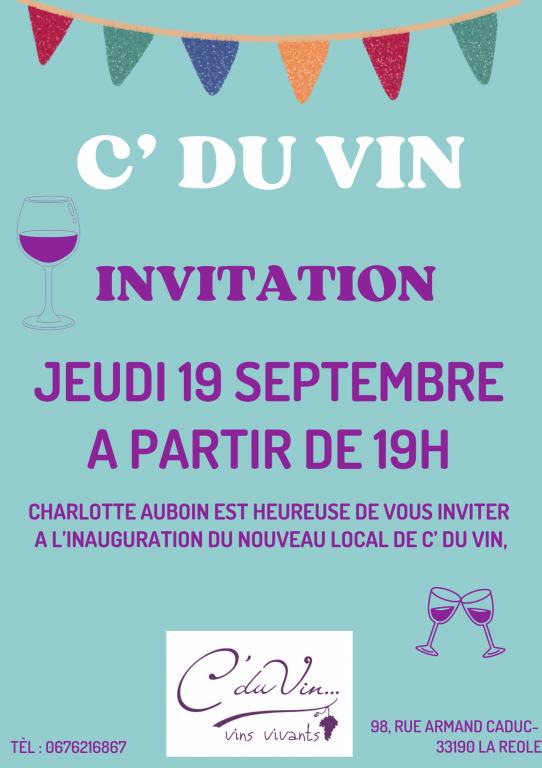 Inauguration des nouveaux locaux chez C' du Vin