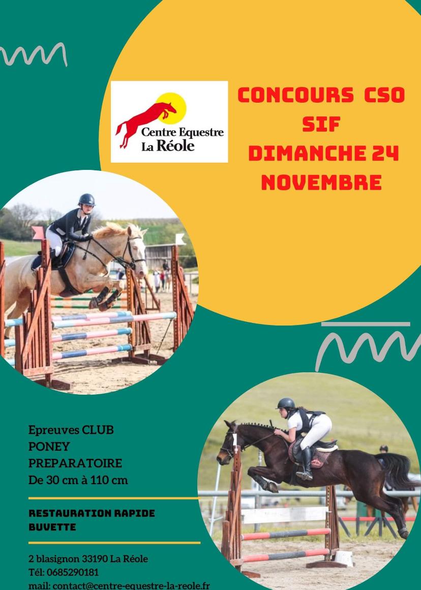 Équitation : Concours CSO SIF