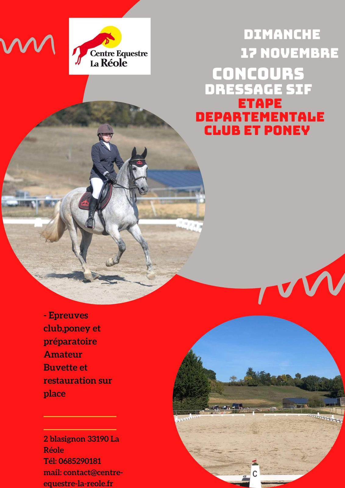 Equitation : Concours de dressage SIF