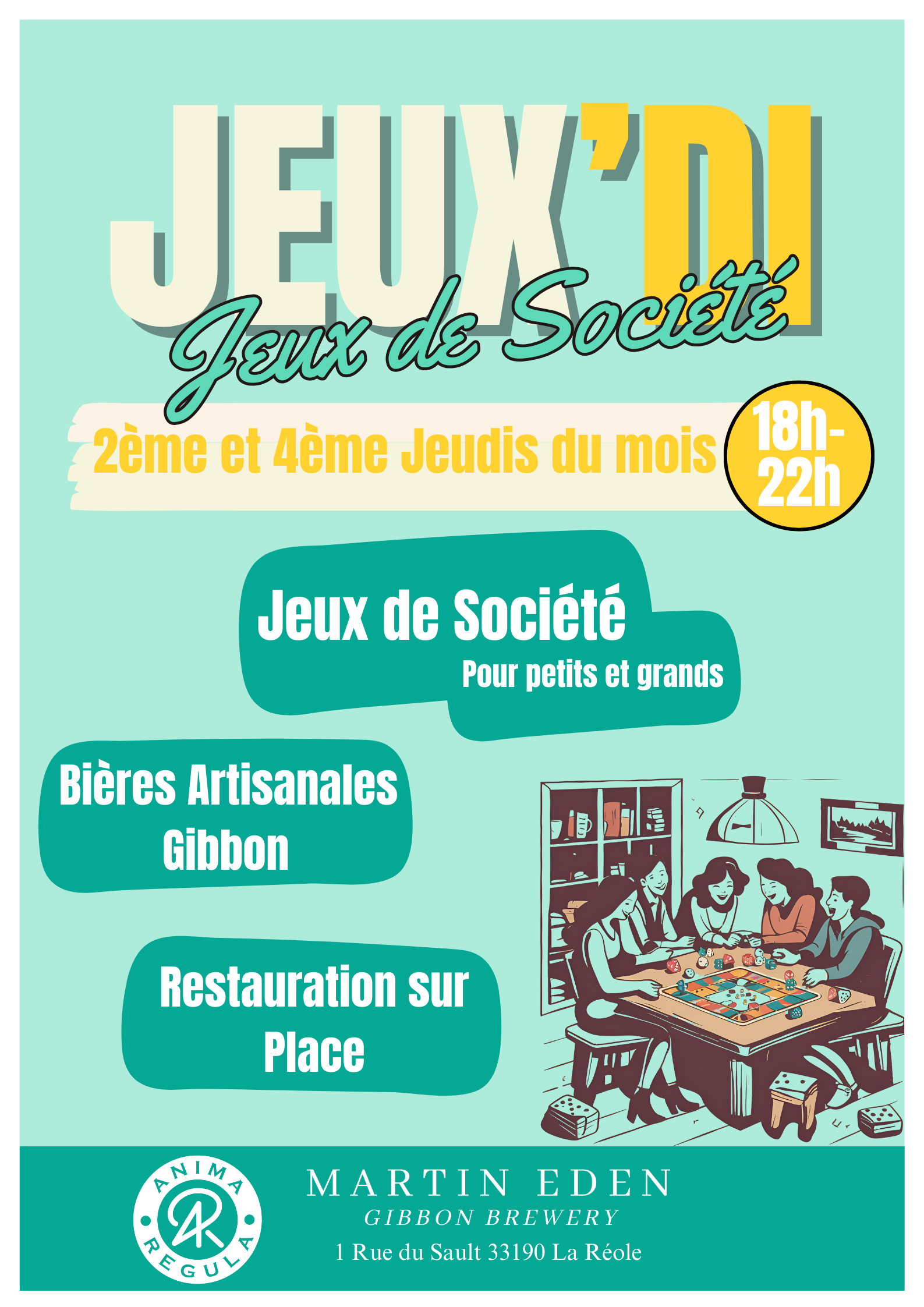 Jeux'Di - Soirée Jeux de Société